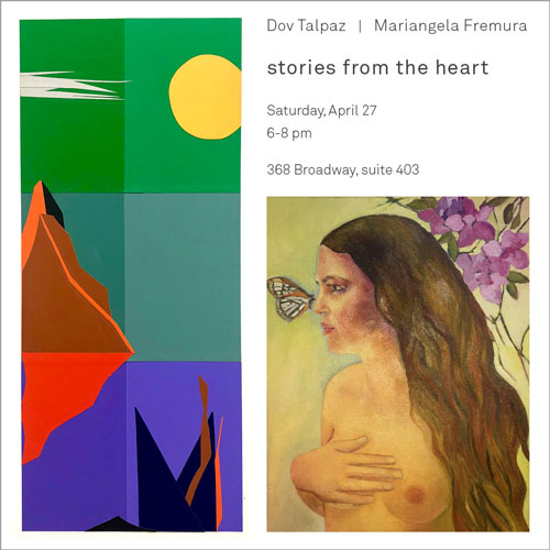 Dov Talpaz and Mariangela Fremura - Stories From The Heart - Saturday April 27th 2019 6-8 pm