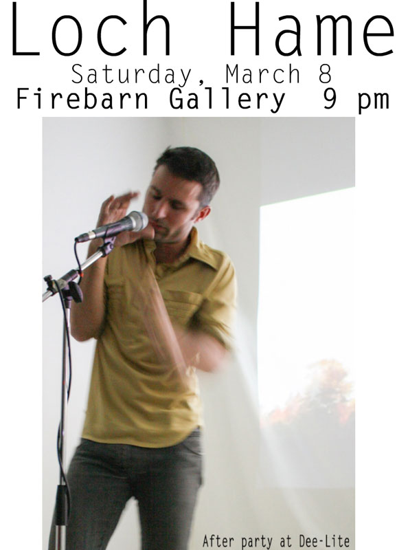Loch Hame at Fire Barn Gallery, March 8, 2014, Grand Haven, MI