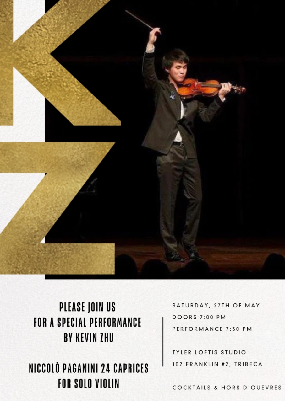 A special performance by Kevin Zhu at Tyler Loftis Studio - May 27